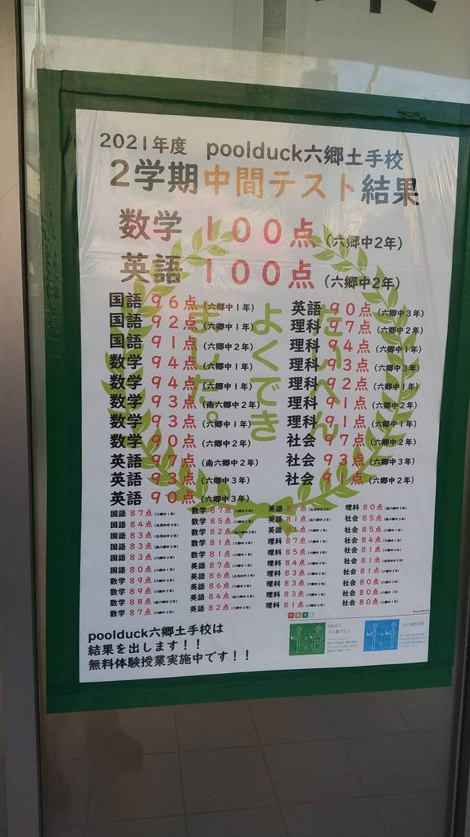 スタッフブログ 学習塾プールダック 1対6クラス 1対1個別指導 大田区 川崎市の学習塾poolduck